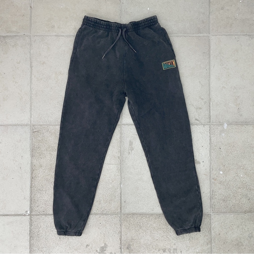 GOTCHA acid-washed MEN’S SWEATPANTS (black - LARGE)